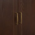 Dark Wooden 3 Door Sideboard - Kingsley Range