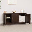 Dark Wooden 3 Door Sideboard - Kingsley Range