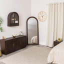 Dark Wooden 3 Door Sideboard - Kingsley Range