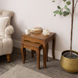 Dark Wood Set of 2 Nest of Tables - Ashwell Range