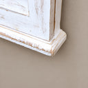 Distressed Ivory Shutter Style Garden Wall Mounted Mirror 60cm x 70cm