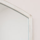 Distressed White Arched Window Wall Mirror - 100cm x 70cm