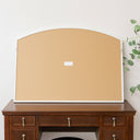 Distressed White Arched Window Wall Mirror - 100cm x 70cm