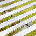 Distressed White Garden Bench