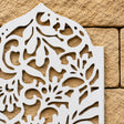 Distressed White Garden Wall Art Plaque - 30cm x 50cm