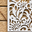 Distressed White Garden Wall Art Plaque - 30cm x 50cm