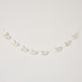 Distressed Wooden Christmas Bird Garland - 142cm (1.42m / 55.9')