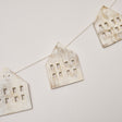 Distressed Wooden House Shaped Garland - 182cm