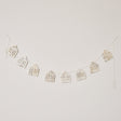 Distressed Wooden House Shaped Garland - 182cm
