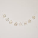 Distressed Wooden House Shaped Garland - 182cm