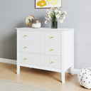Double Wardrobe, 3 Drawer Chest Of Drawers and Pair of Large Bedside Tables - Hales White Range