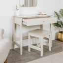 Double Wardrobe, 6 Drawer Chest of Drawers, Tall 5 Drawer Bedside Table, Pair of 3 Drawer Bedside Tables and Dressing Table Set - Hales Taupe Range