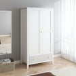 Double Wardrobe, Chest of Drawers &amp; Pair of Bedside Tables - Hales White Range
