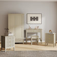 Double Wardrobe, Dressing Table, Stool & Pair of 3 Drawer Bedside Tables - Hales Taupe Range