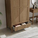 Double Wardrobe - Hales Pale Wood Range