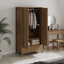 Double Wardrobe - Hales Pale Wood Range