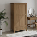 Double Wardrobe - Hales Pale Wood Range