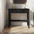 Dressing Table, Stool &amp; Pair of 3 Drawer Bedside Tables - Hales Black Range