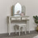 Dressing Table &amp; Stool Set - Elizabeth Ivory Range
