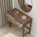 Dressing Table &amp; Stool Set - Hales Dark Wood Range