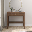 Dressing Table &amp; Stool Set - Hales Dark Wood Range