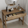 Dressing Table &amp; Stool Set - Hales Pale Wood Range