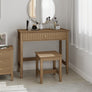 Dressing Table & Stool Set - Hales Pale Wood Range