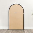 Extra Large Black Arched Frame Leaner/Wall Mirror - 190cm x 110cm