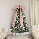 Extra Large Blush Pink Velvet Christmas Bow - 70cm x 140cm