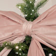 Extra Large Blush Pink Velvet Christmas Bow - 70cm x 140cm