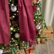 Extra Large Dark Red Velvet Christmas Bow - 70cm x 140cm
