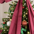 Extra Large Dark Red Velvet Christmas Bow - 70cm x 140cm