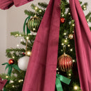Extra Large Dark Red Velvet Christmas Bow - 70cm x 140cm