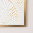 Extra Large Gold Ginkgo Textured Wall Art - 55cm x 80cm