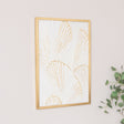 Extra Large Gold Ginkgo Textured Wall Art - 55cm x 80cm