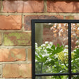 Extra Large Matt Black Window Mirror 144cm x 59cm
