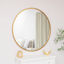 Extra Large Round Gold Wall Mirror 120cm x 120cm (1.2 M x 1.2 M)