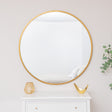 Extra Large Round Gold Wall Mirror 120cm x 120cm (1.2 M x 1.2 M)