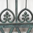 Extra Large Rustic Metal Arched Garden Bench