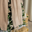 Extra Large Taupe Velvet Christmas Bow - 70cm x 140cm
