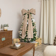 Extra Large Taupe Velvet Christmas Bow - 70cm x 140cm