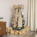 Extra Large Taupe Velvet Christmas Bow - 70cm x 140cm