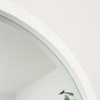 Extra Large White Arched Frame Leaner/Wall Mirror - 190cm x 110cm