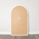 Extra Large White Arched Frame Leaner/Wall Mirror - 190cm x 110cm