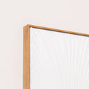 Extra Large White Ginkgo Textured Wall Art - 55cm x 80cm