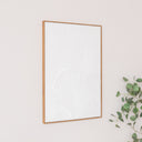 Extra Large White Ginkgo Textured Wall Art - 55cm x 80cm