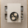 Fluted Four Drawer One Shelf Coffee Table - Hales Taupe Range