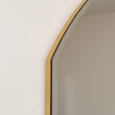 Frameless Arched Mirror with Bevelled Edges - 88cm x 100cm