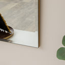 Frameless Arched Mirror with Bevelled Edges - 88cm x 100cm