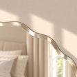 Frameless Scalloped Bevelled Edge Wall Mirror - 60cm x 60cm